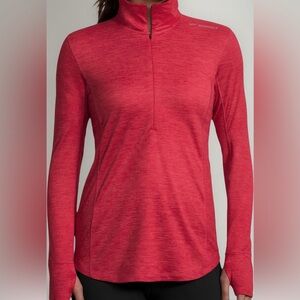 Brooks Vibrant Red Long Sleeve Women's Top